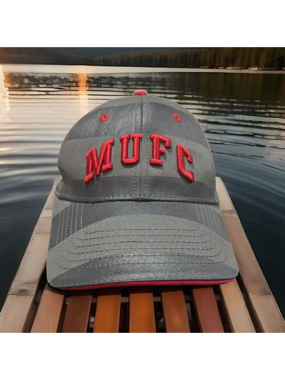 Manchester United Football Club Soccer England Trafford MUFC Grey Baseball Cap
